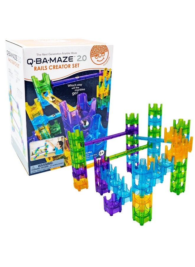Qbamaze Rails Creator Set The Next Generation Marble Maze Kids Toys Stem Marble Run Recommended For Ages 6+ Educational Gift For Boys And Girls
