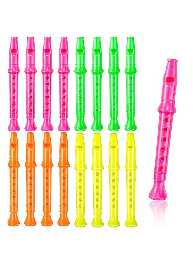5.5 Inches Plastic Recorders Pack Of 12 Mixed Color Plastic Flute Musical Instruments Toy For Kid Party Favors Bag Stuffers Gift Musical Instrument Party Favor Bags Party Favors For Kids