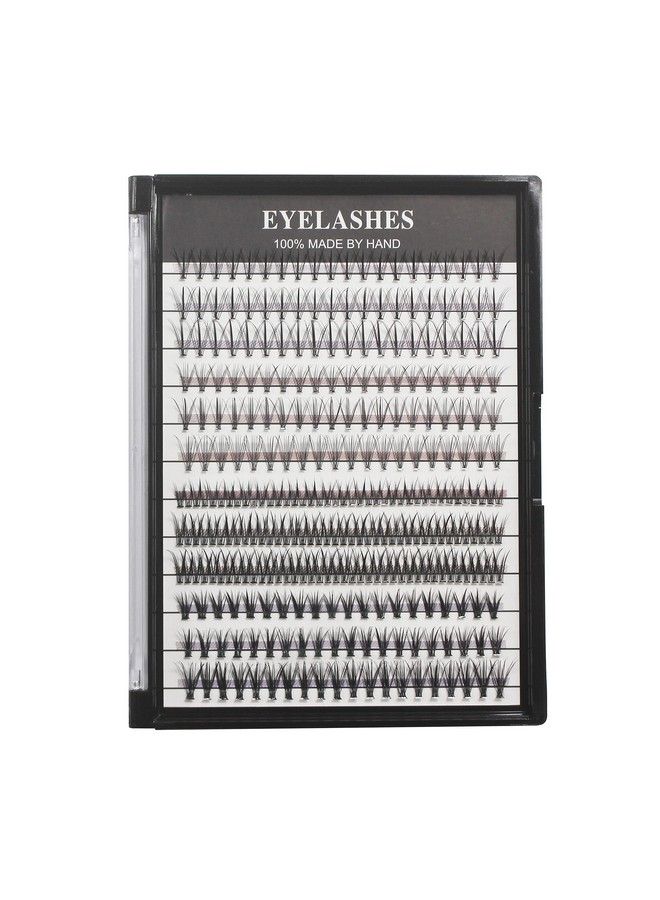 12 Rows 240Pcs Individual Eyelashes4 Styles Mixed False Lashes8Mm/10Mm12Mm Mixed Thickness 0.07Mm Russian Volume Eyelash Extensions Pre Made Lashes (81012Mm Mixed)