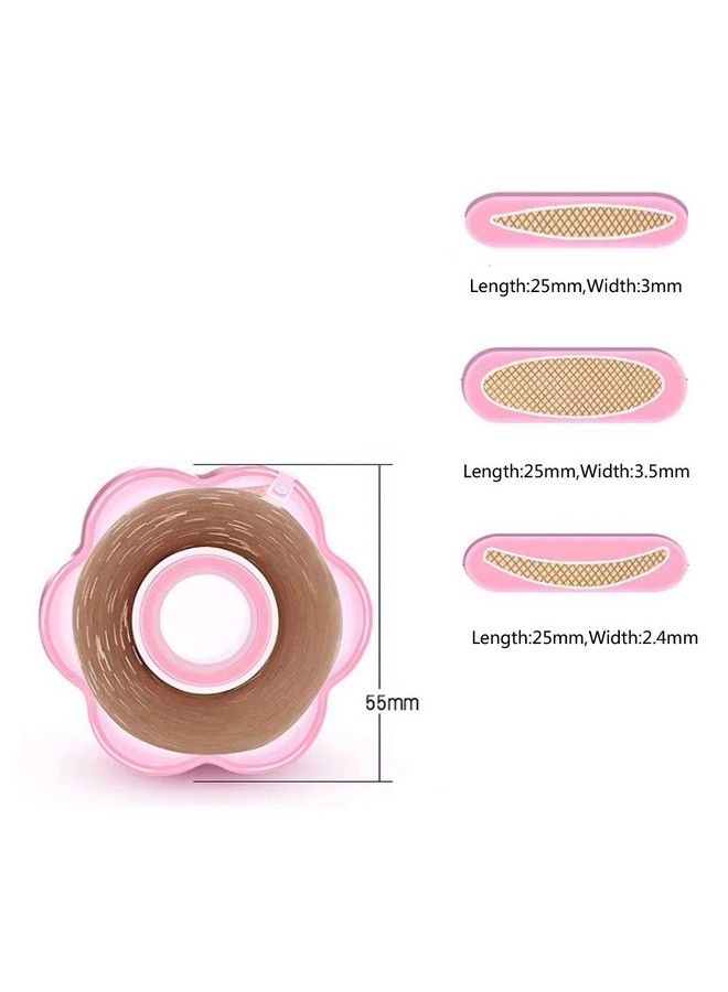 3Roll Waterproof Natural And Invisable Lace Double Eyelid Tapes For Droopy Uneven Monoeyelids Small Eyes