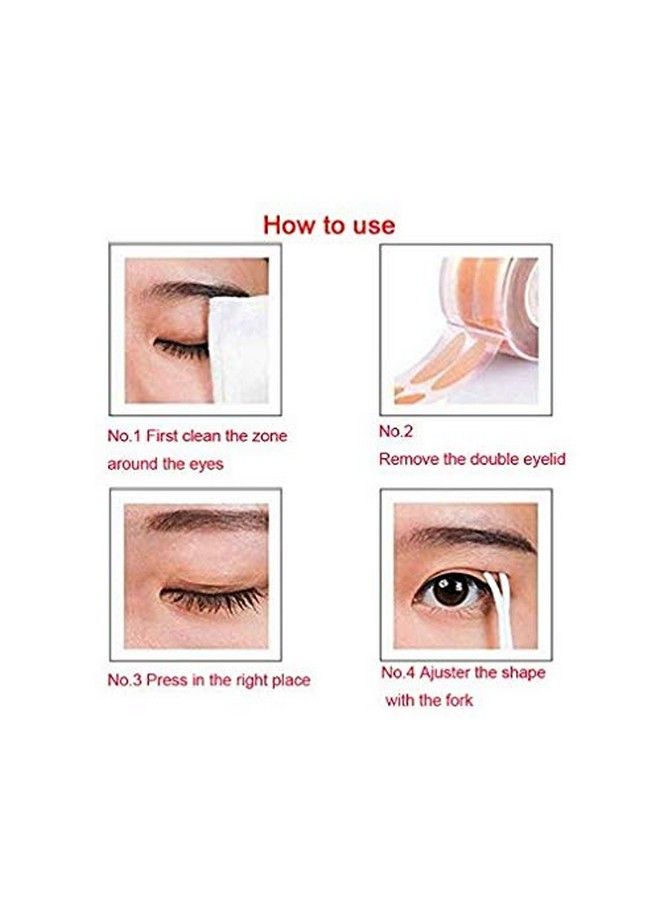 3Roll Waterproof Natural And Invisable Lace Double Eyelid Tapes For Droopy Uneven Monoeyelids Small Eyes