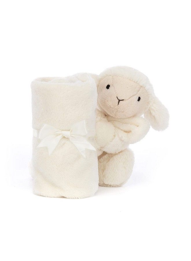 Bashful Lamb Baby Stuffed Animal Security Blanket