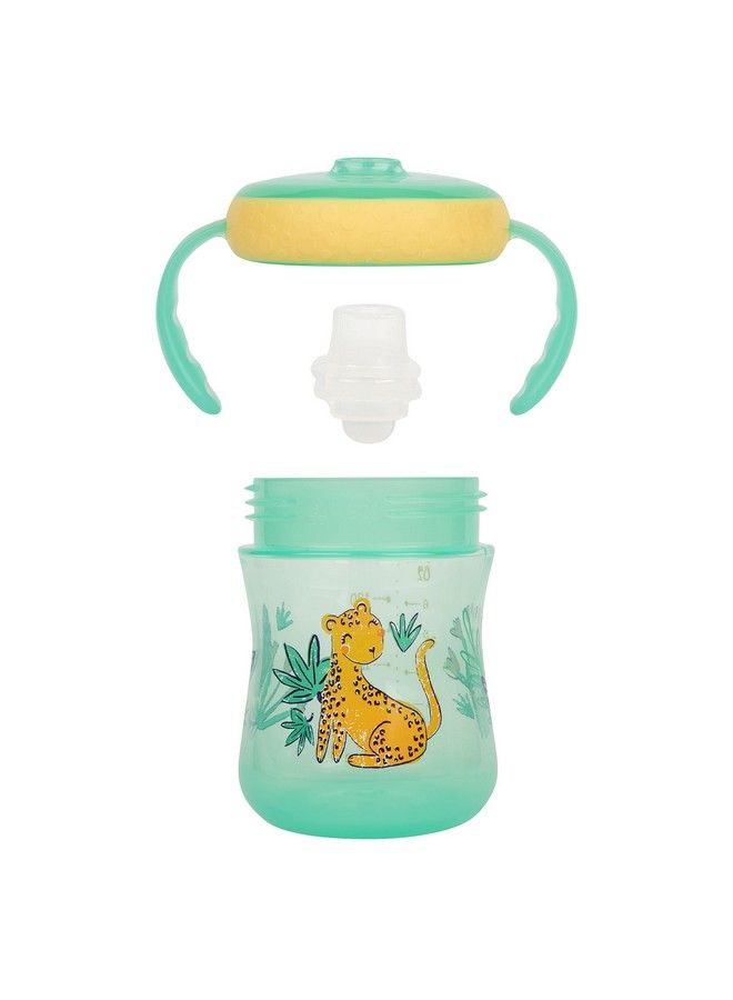 Soft Spout Trainer Toddler Cups Leopard And Toucan Jungle Themed Trainer Sippy Cups For Toddlers 2 Count