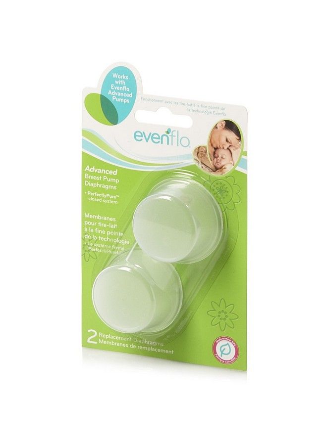 Replacement Silicone Diaphragms For Advanced Breast Pumps (Pack Of 2) Clear