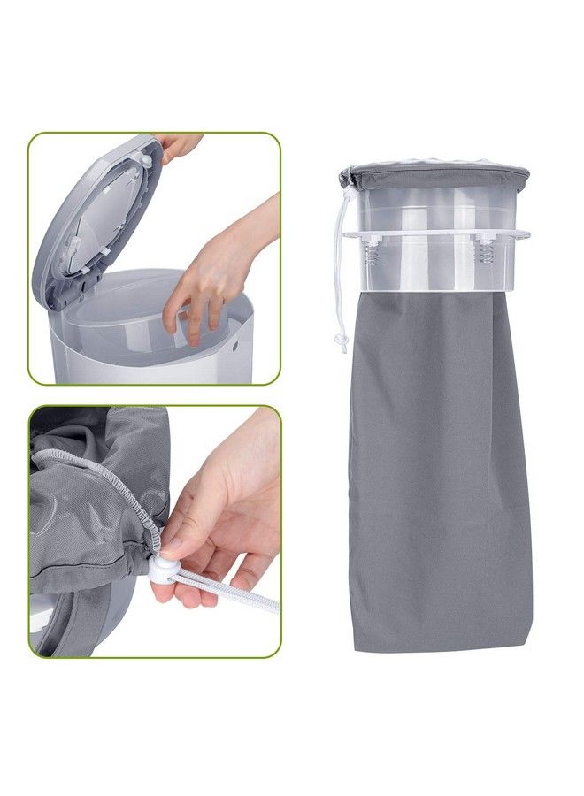 Pail Liner For Cloth Diaper(Pack Of 3) Reusable Diaper Pail Wet Bag With Drawstring Fits For Dekor Ubbi Diaper Pails Gray +Gray Arrows +Black Arrows