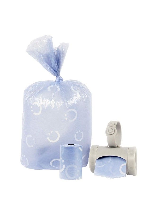 Retractable On The Go Bag Dispenser For Travel Diaper Bag Accessory Must Have For Newborn Helpful Item Baby Gift Lavender Scented Gray