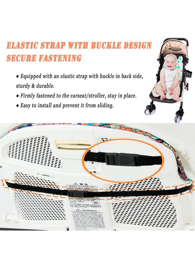 Baby Stroller Cushion Pad Breathable Toddler Stroller Liner Head Ultrasoft Infant Car Seat Insert Cushion Perfect For Car Seat Stroller Dinosaur