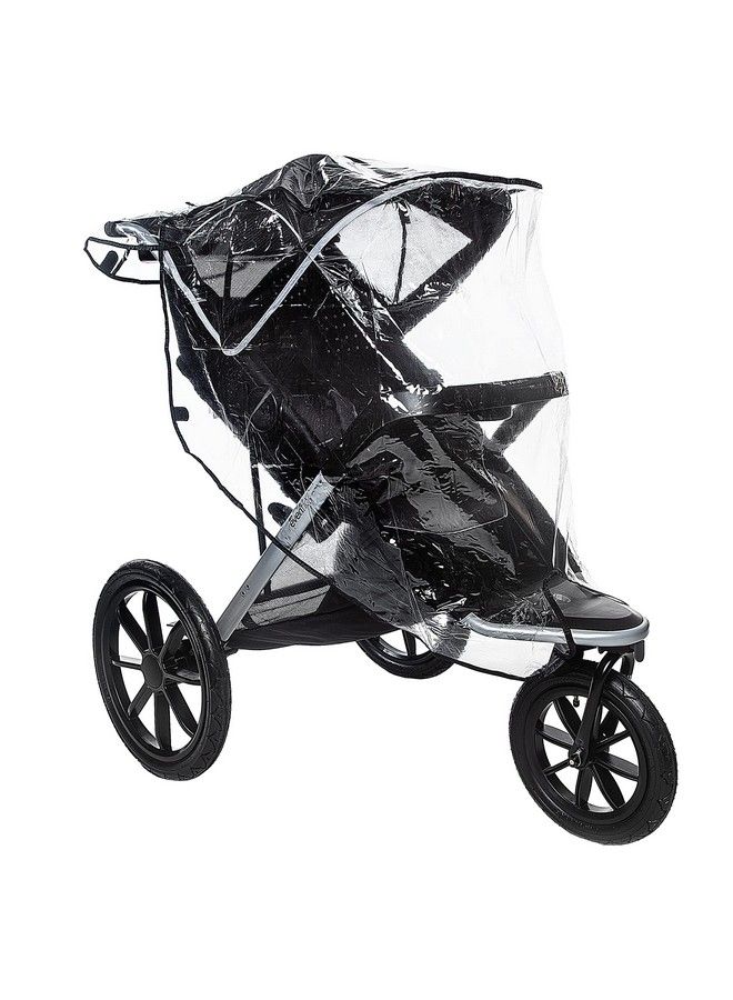 Jogging Stroller Weather Shield Baby Rain Cover Universal Size To Fit Most Jogging Strollers Waterproof Windproof Ventilationprotection Pramvinyl Clear Plastic
