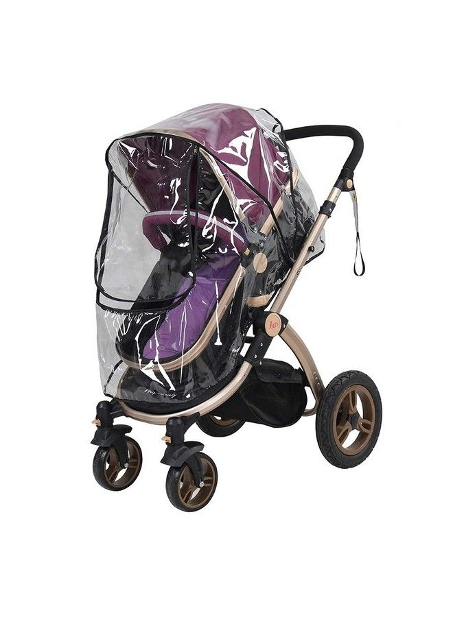 Stroller Rain Cover Pram Rain Cover Waterproof Transparent Can Be Folded For Stroller For Baby