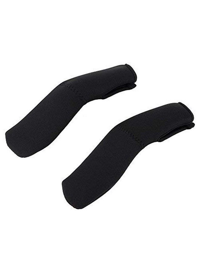 2Pcs/Pair Baby Stroller Armrest Cover Removable Zipper Crossbar Elastic Dustproof Protector Sleeve For Pushchair Pram Black