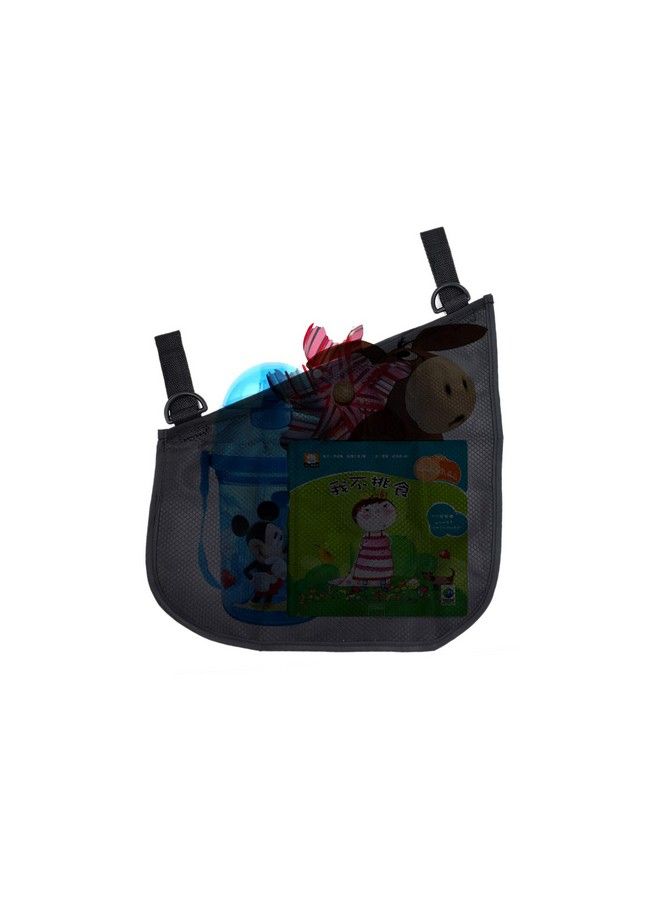 Portable Side Sling Stroller Cargo Netnonslip And Adjustable Straps Storage Mesh Bagfood Storagefriut Storage Bag For Baby Stroller Cargo Mesh Bag Storage
