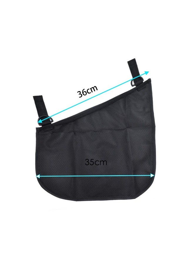 2 Pack Universal Side Sling Stroller Mesh Cargo Net And Organizer Extra Stroller Storage Space Nonslip And Adjustable Straps