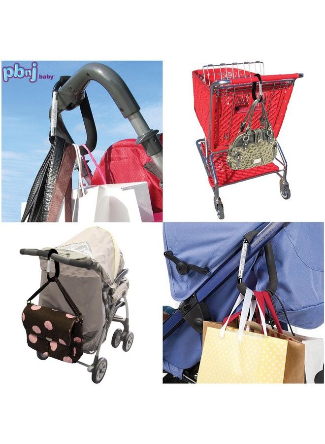 Stroller Hooks For Hanging Diaper Bags Mommy Stroller Clip And Stroller Accessories Organizer Hook Large Carabiner Clips For Mom Purse Shopping Grocery Bag And Accessory (1 Pack)