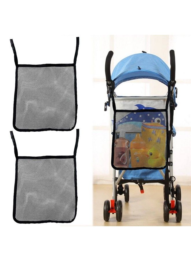 2 Pack Portable Universal Multi Function Baby Stroller Hanging Bag Accessory Mesh Organizer Net Bag Food Storage Container Bagstroller Hanging Storage Net Bagtoy Storage