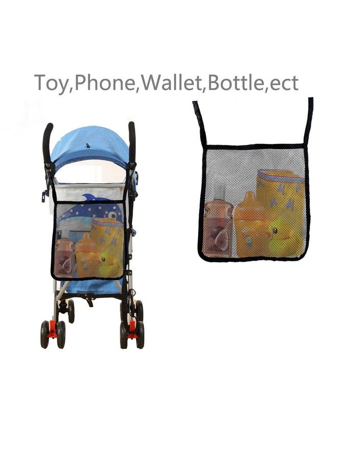 2 Pack Portable Universal Multi Function Baby Stroller Hanging Bag Accessory Mesh Organizer Net Bag Food Storage Container Bagstroller Hanging Storage Net Bagtoy Storage