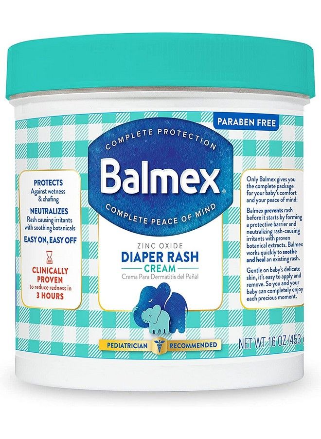 Diaper Rash Cream With Zinc Oxide 16 Oz