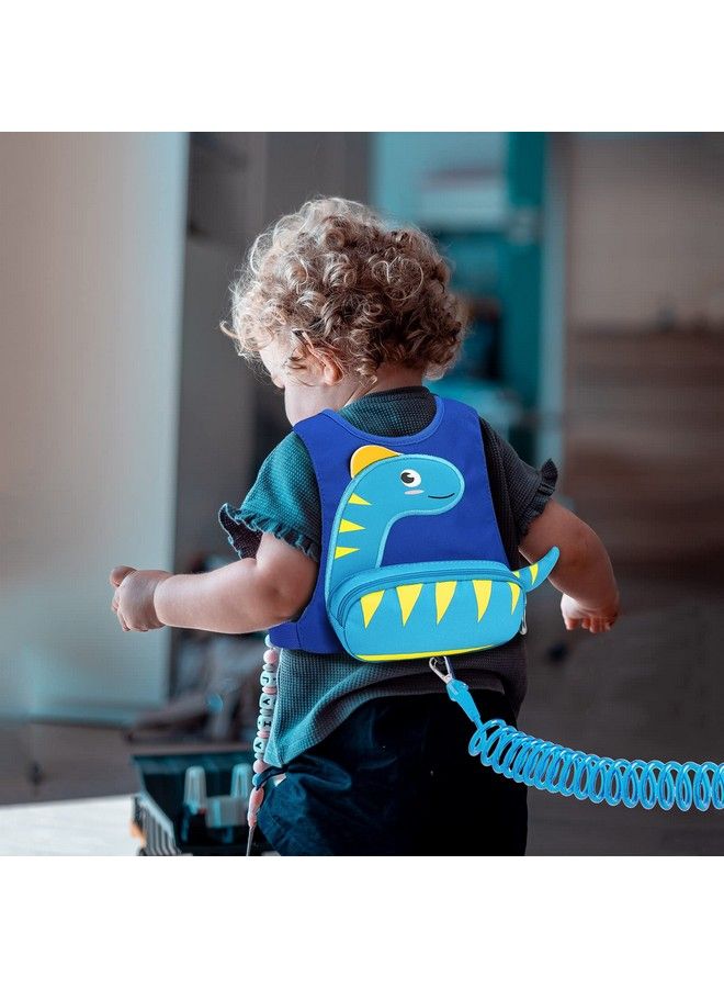 Toddler Harness Child Leash With Anti Lost Wrist Link Accmor 3 In 1 Kids Dinosaur Harnesses Leashes Children Walking Assistant Wristband Tether Strap Belt For Baby Boys Girls (Blue)