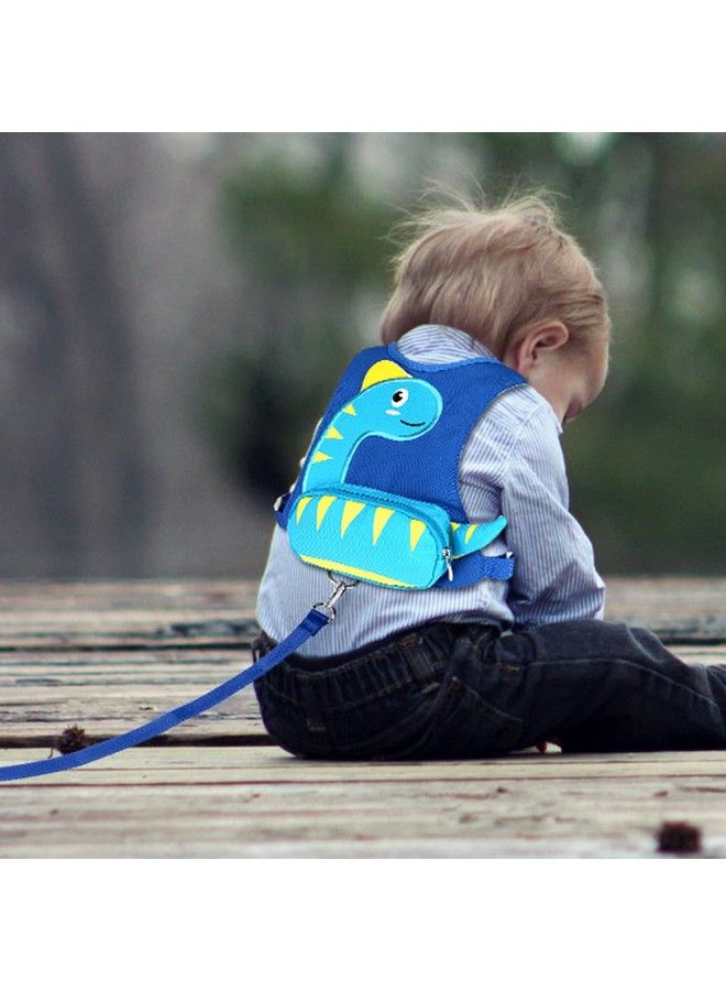 Toddler Harness Child Leash With Anti Lost Wrist Link Accmor 3 In 1 Kids Dinosaur Harnesses Leashes Children Walking Assistant Wristband Tether Strap Belt For Baby Boys Girls (Blue)