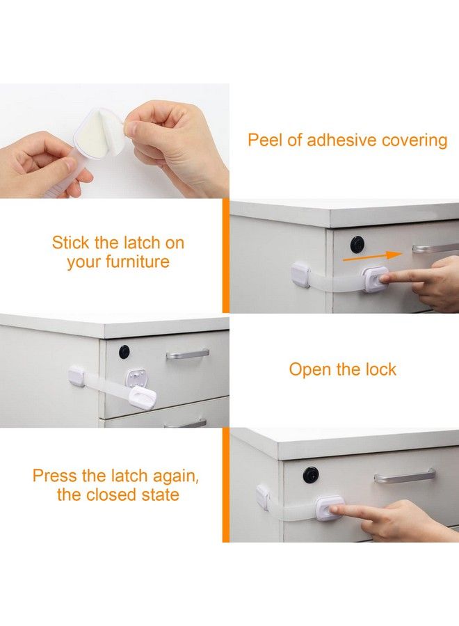 Child Safety Strap Locks 12 Pack Child Safety Locks Baby Proofing Drawers Locks Coolrunner Child Locks For Drawers Cabinets Dishwasher No Tools Or Drilling Required