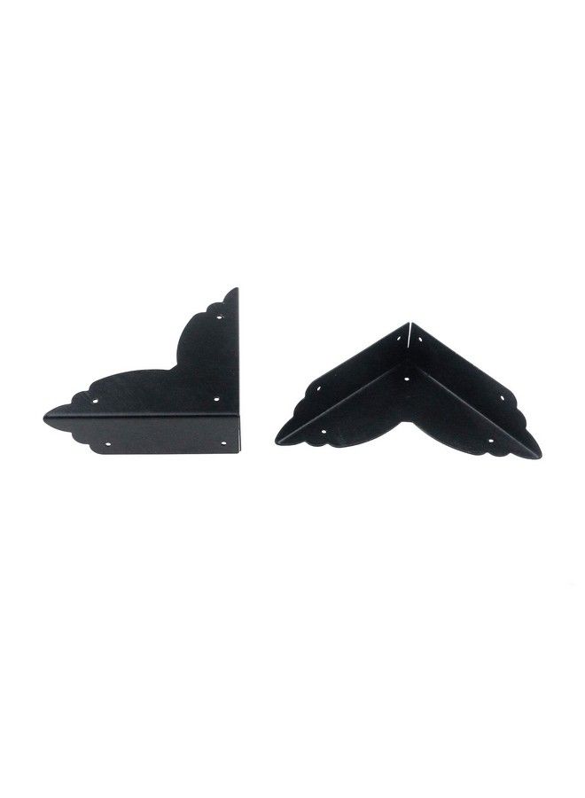 Metal Box Corner Protector Black Edge Safety Bumpers Furniture Corner Cover Guard Side Length 2.8