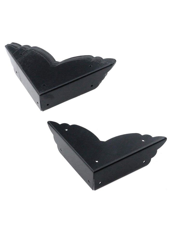Metal Box Corner Protector Black Edge Safety Bumpers Furniture Corner Cover Guard Side Length 2.8