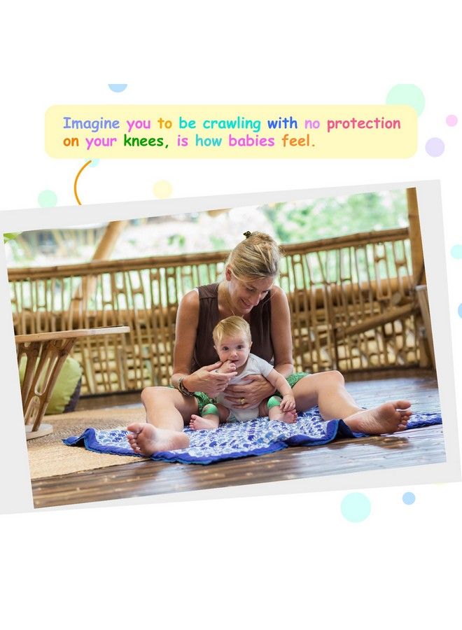Baby Knee Pads For Crawling (3 Pairs) Antislip And Protect Infants & Toddlers Knees Elbows And Legs. Adjustable Straps And Breathable 3D Mesh For Boys And Girls (Unisex)