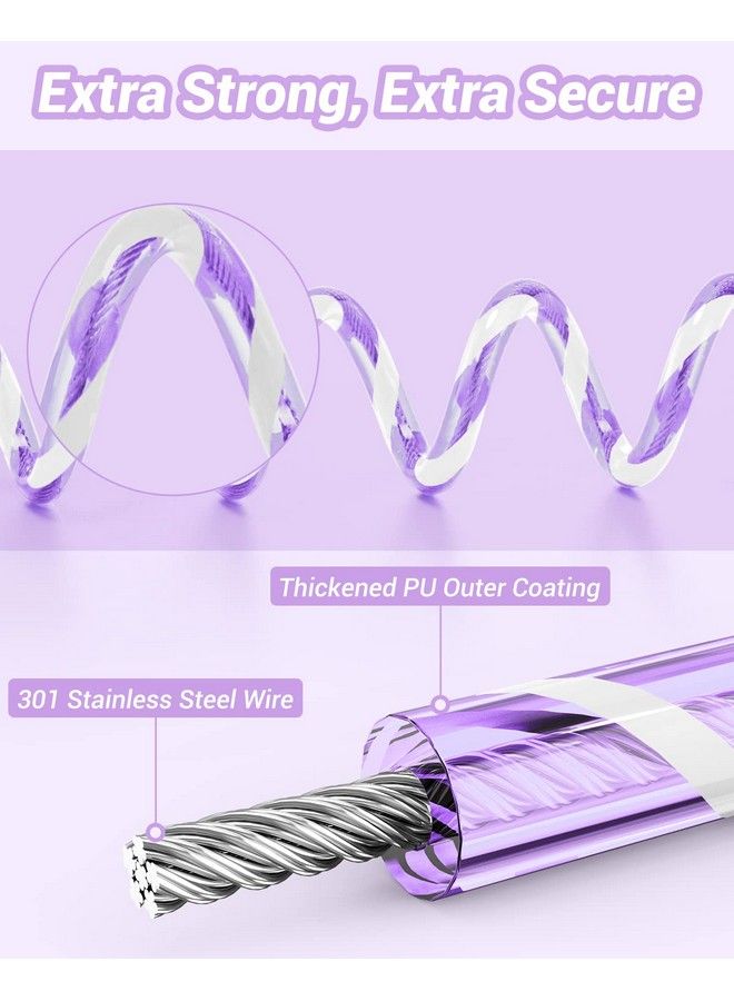 Kids Leash For Toddler Dr.Meter Reflective Anti Lost Wrist Link With Key & Lock 8.2Ft Safety Wristband Child Walking Harness For Supermarket Mall Airport Amusement Park Zoo Travel Purple