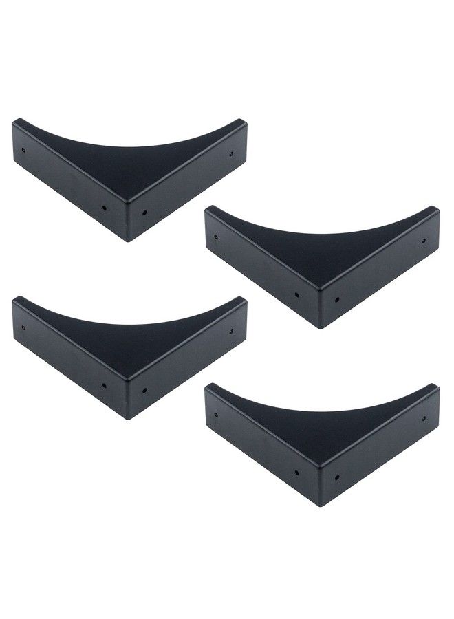 Metal Box Corner Protector Decorative Edge Cover Safety Guard Pack Of 4 Black