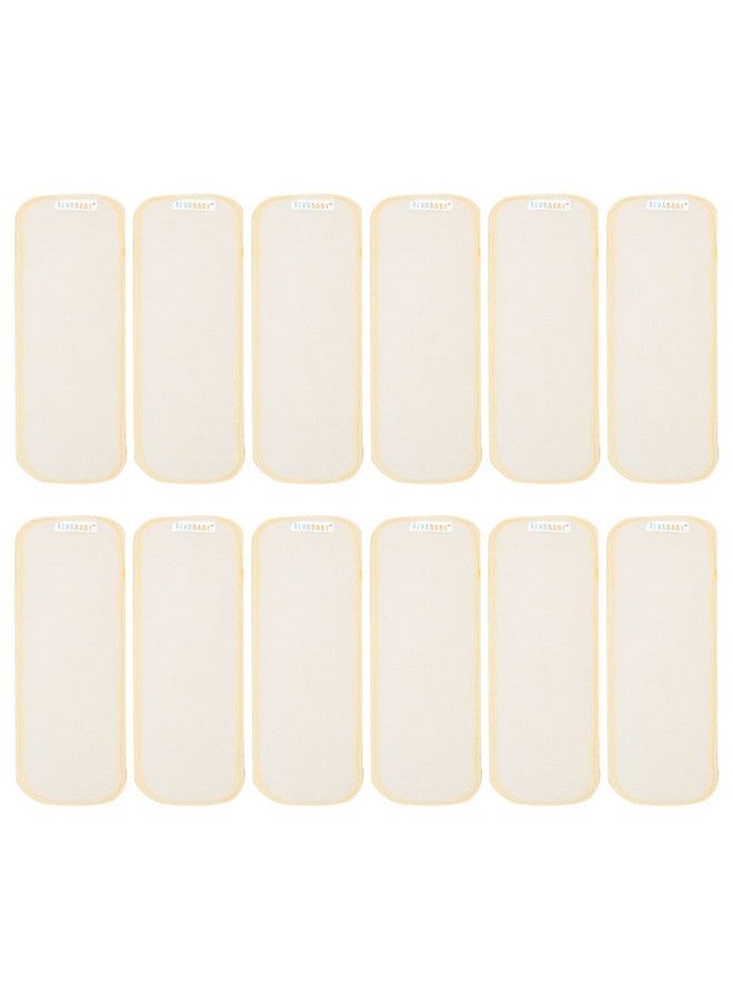 12Pcs Newborn Less Than 12Pounds Cloth Diaper Insert3Layer Bamboo Insert 12Sx