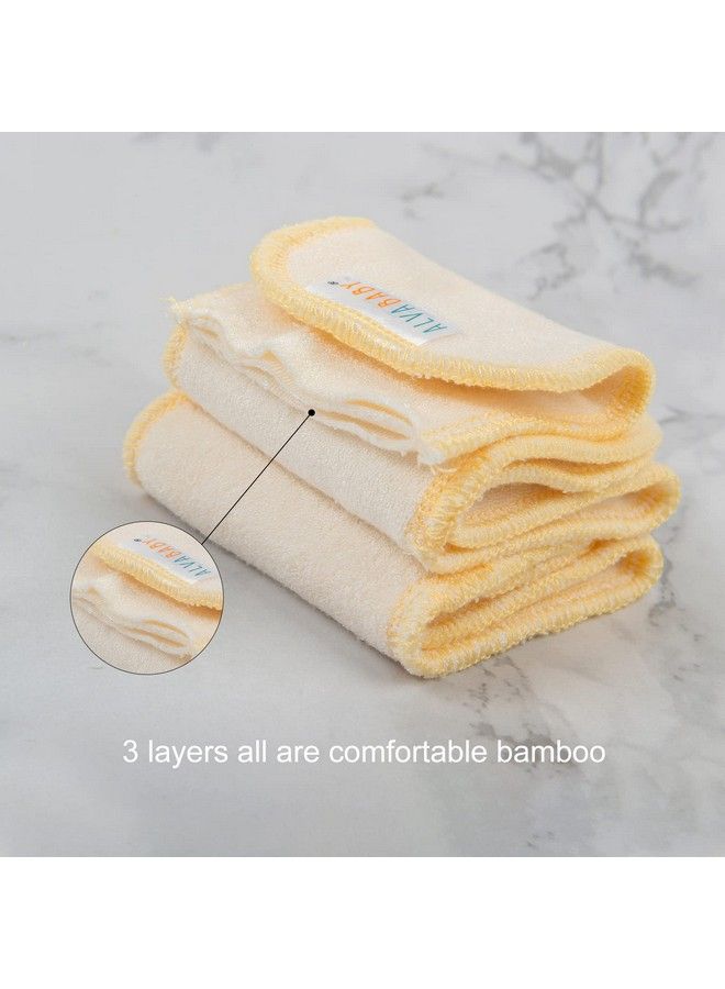 12Pcs Newborn Less Than 12Pounds Cloth Diaper Insert3Layer Bamboo Insert 12Sx