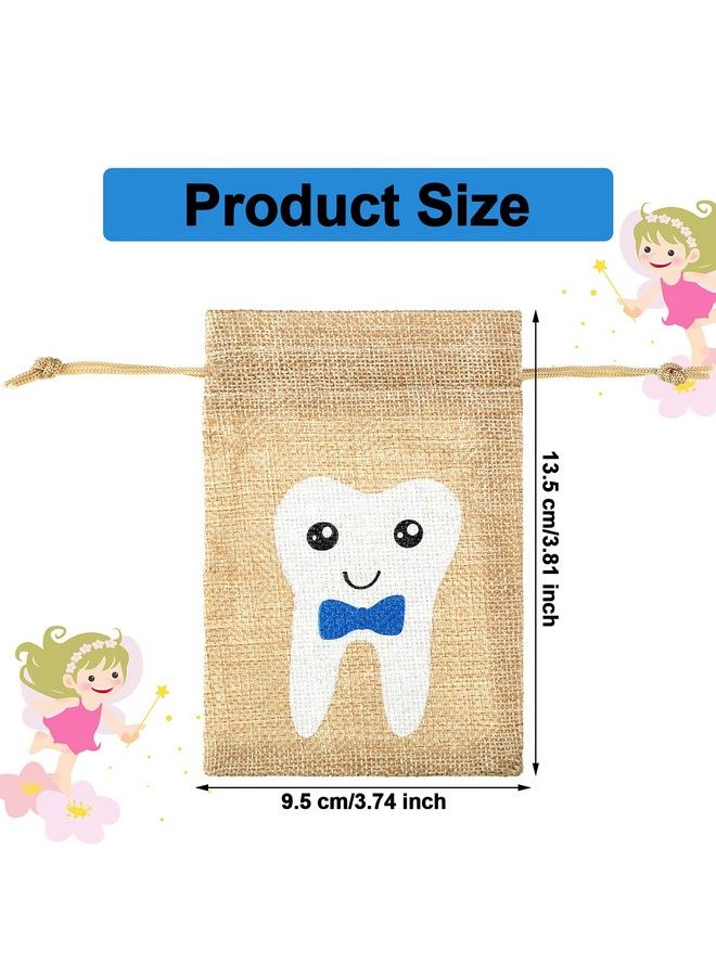 Tooth Fairy Bag Pouch For Boys And Girls To Place Under Pillow Milk Teeth Container Box For Toothfairy Tooth Holder Keepsake Gift For Kids Children Baby Shower Birthday (Blue Style)