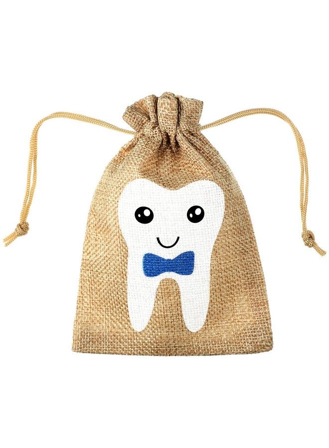 Tooth Fairy Bag Pouch For Boys And Girls To Place Under Pillow Milk Teeth Container Box For Toothfairy Tooth Holder Keepsake Gift For Kids Children Baby Shower Birthday (Blue Style)