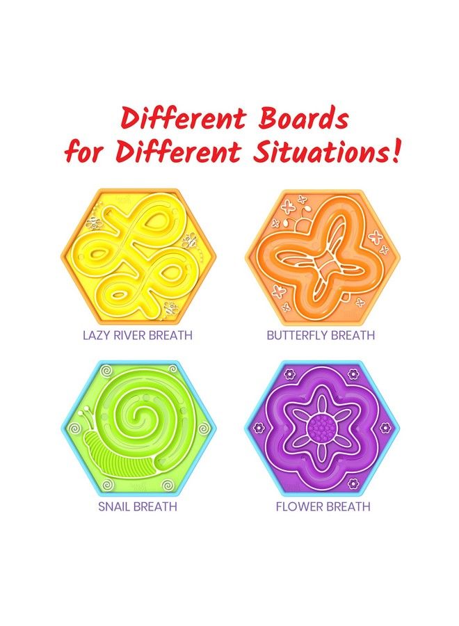 Mindful Maze Garden Pack Finger Labyrinth For Kids Mindfulness For Kids Sensory Play Therapy Toys Calm Down Corner Supplies Social Emotional Learning Activities (Set Of 2)