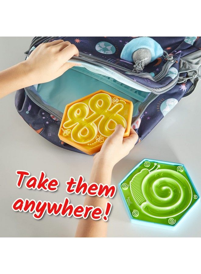 Mindful Maze Garden Pack Finger Labyrinth For Kids Mindfulness For Kids Sensory Play Therapy Toys Calm Down Corner Supplies Social Emotional Learning Activities (Set Of 2)