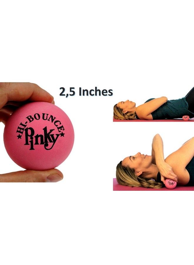 Hibounce Pinky Ball (1 Pack) Rubberhandball Bouncy Balls For Kids & Adults. Small Pink Stress Bounce Ball. Indoor And Outdoor Sport Party Favors. Bouncing Throwing Play Therapy. 9761P