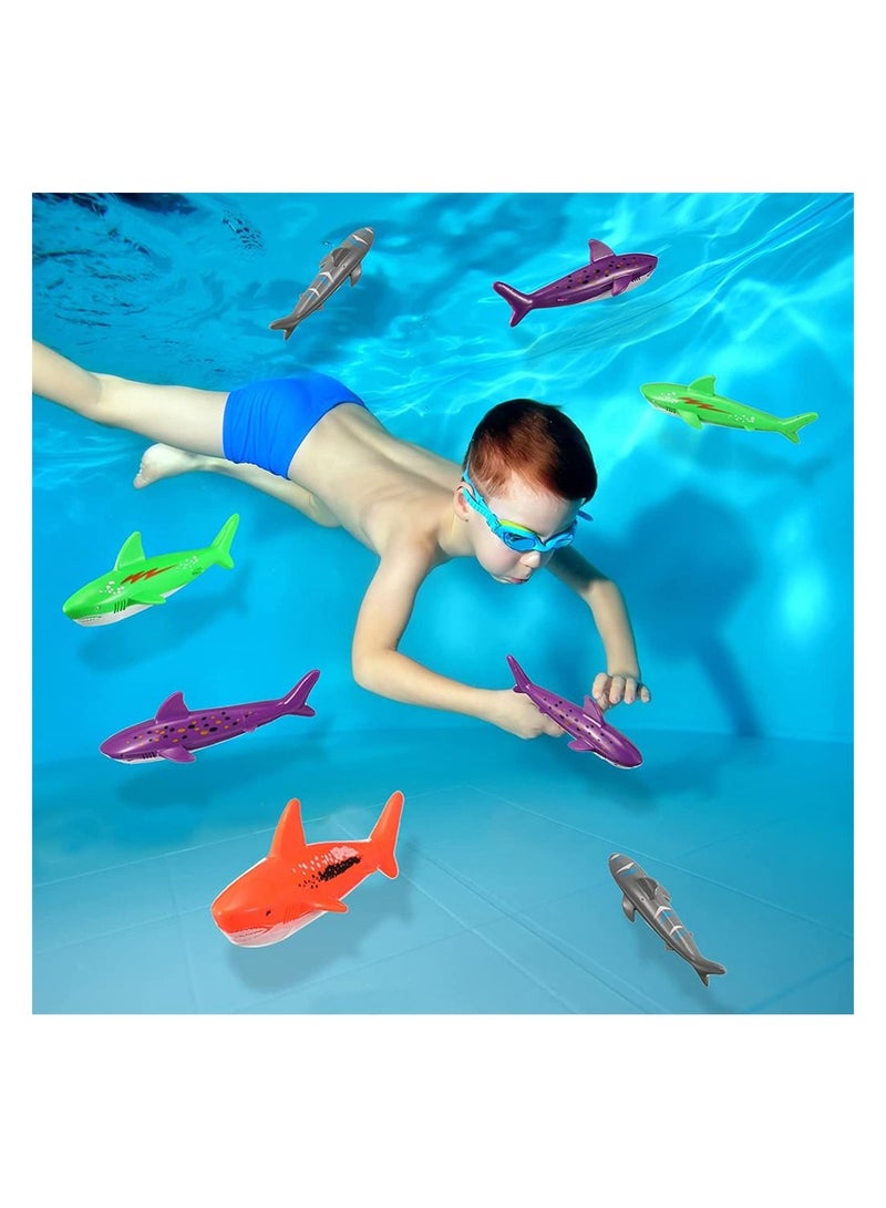 20 Pcs Diving Pool Toy Underwater Swimming Throwing Diving Gliding Shark Swimming Glides Toys Small Water Rockets Training Dive Toys for Learning to Swim