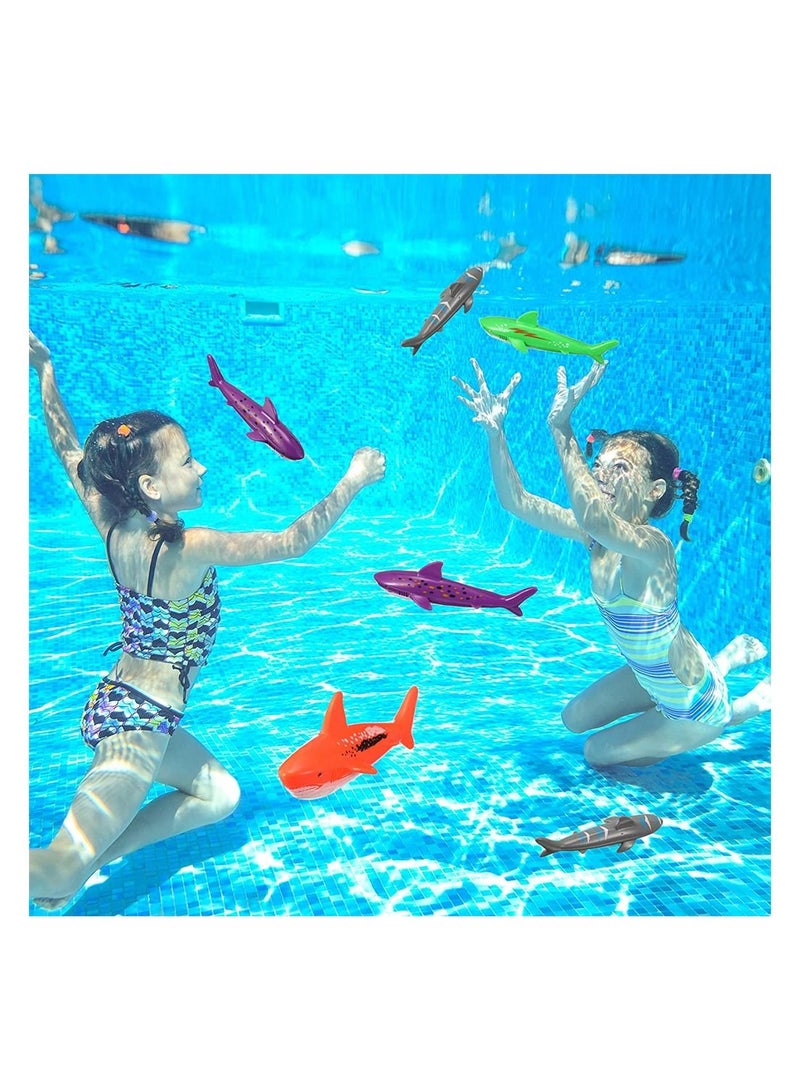 20 Pcs Diving Pool Toy Underwater Swimming Throwing Diving Gliding Shark Swimming Glides Toys Small Water Rockets Training Dive Toys for Learning to Swim