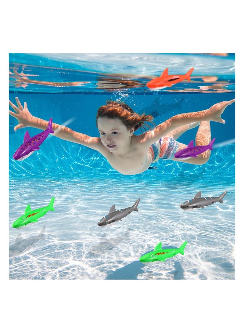 20 Pcs Diving Pool Toy Underwater Swimming Throwing Diving Gliding Shark Swimming Glides Toys Small Water Rockets Training Dive Toys for Learning to Swim