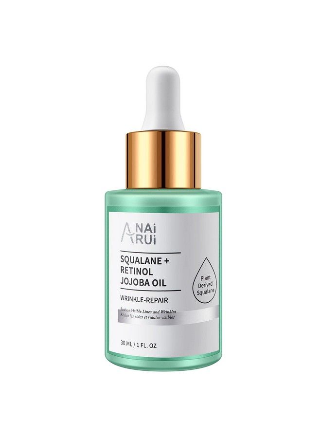 Squalane Retinol Jojoba Oil Moisturizer For Face Hydrate Nourish Moisturize Fine Lines And Wrinkles Wrinklerepair Facial Oil For Smoother Supple Skin 1 Fl. Oz