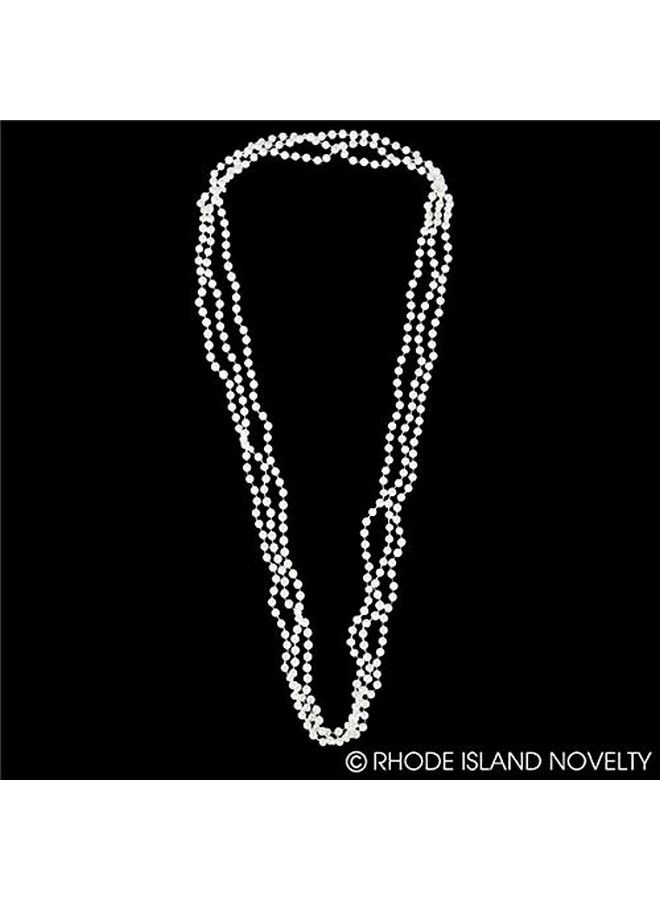 48 Inch 7Mm White Pearl Necklaces Pack Of 12