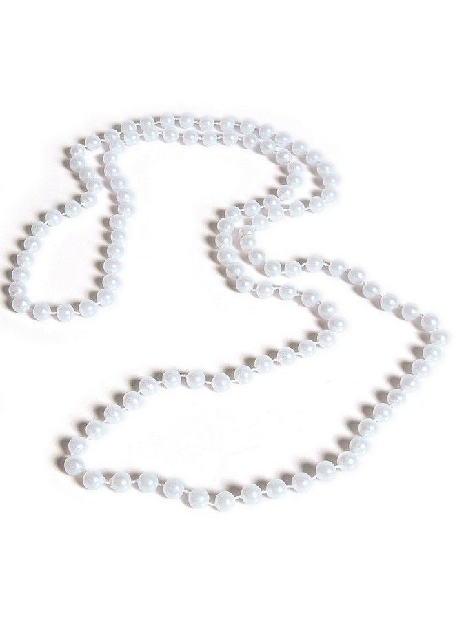 48 Inch 7Mm White Pearl Necklaces Pack Of 12