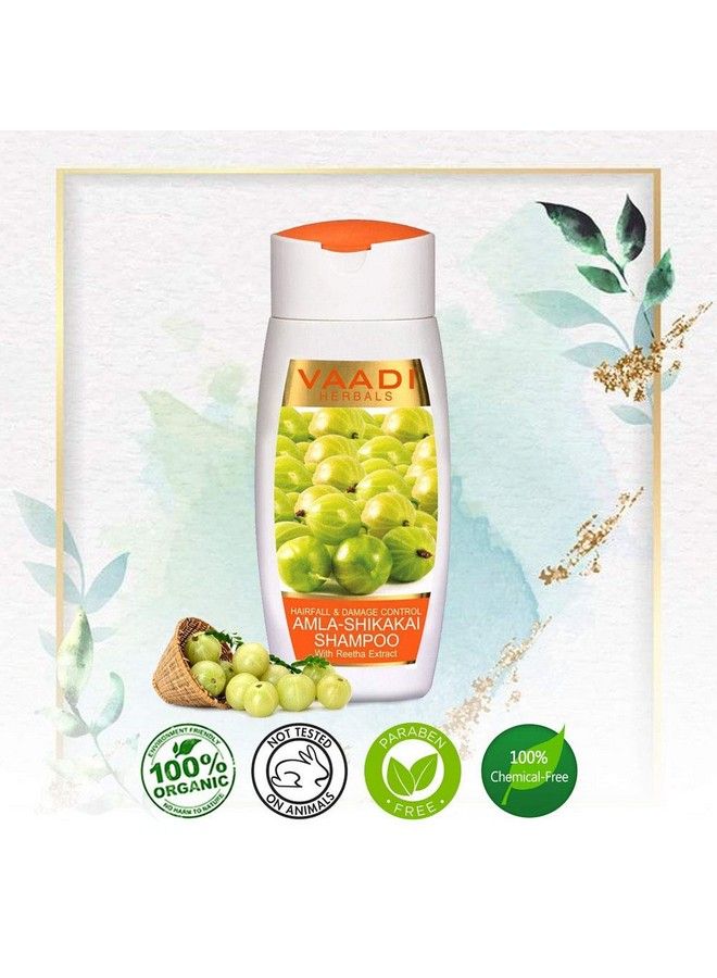 Amla Shikakai Shampoo Hairfall And Damage Control 110Ml X 3