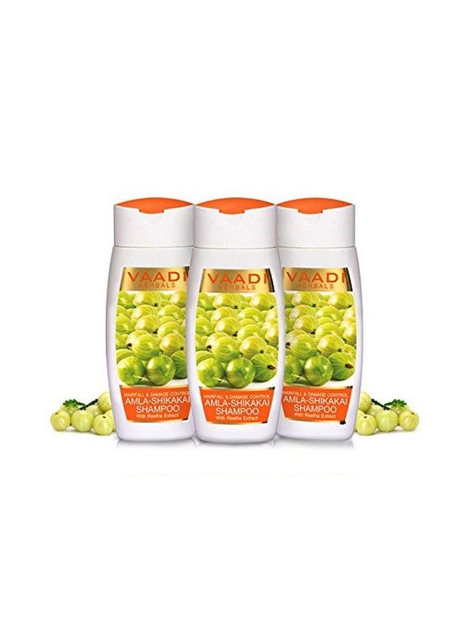 Amla Shikakai Shampoo Hairfall And Damage Control 110Ml X 3