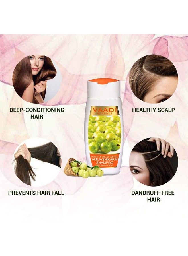 Amla Shikakai Shampoo Hairfall And Damage Control 110Ml X 3