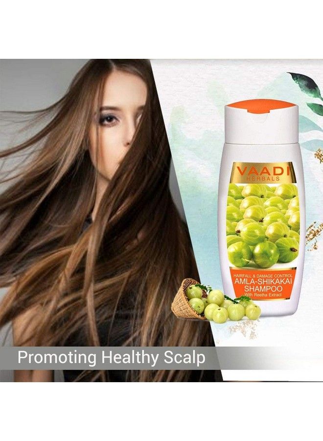 Amla Shikakai Shampoo Hairfall And Damage Control 110Ml X 3