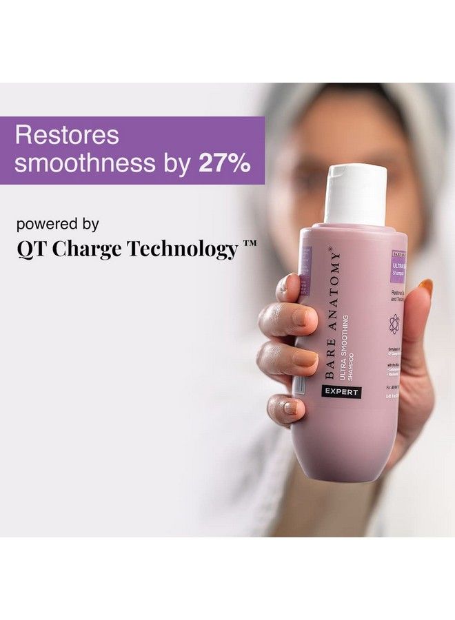 Ultra Smoothing Hair Shampoo Restores Smoothing & Texture By 27% Dry & Frizzy Hair Powered By Carbohydrate Complex & Niacinamide For Unisex 250Ml