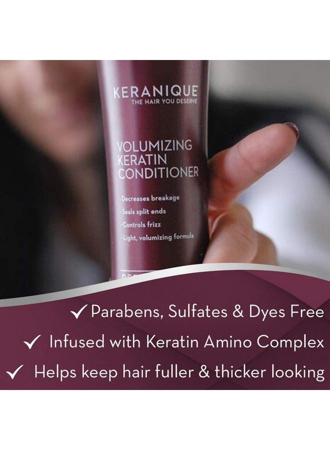 Volumizing Hair Growth Stimulating Conditioner Keratin Amino Complex Decreases Breakage Seals Split Ends Controls Frizz Free Of Sulfates Dyes And Parabens 12 Fl. Oz…