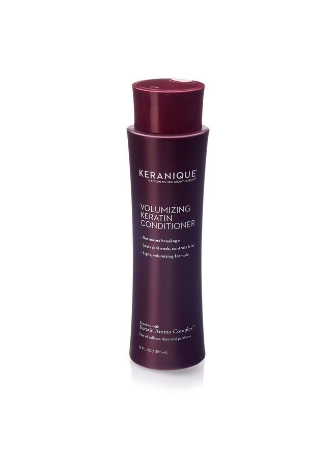 Volumizing Hair Growth Stimulating Conditioner Keratin Amino Complex Decreases Breakage Seals Split Ends Controls Frizz Free Of Sulfates Dyes And Parabens 12 Fl. Oz…