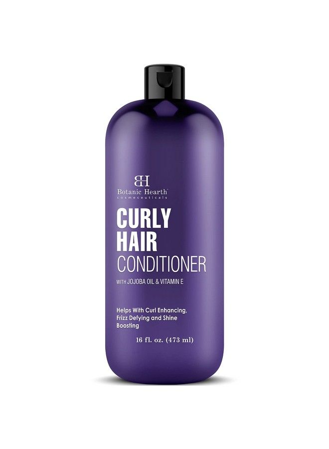 Curly Hair Conditioner ; For Curly Hair ; Detangle Define & Enhance Curls ; With Jojoba Oil & Vitamin E ; Sulphate Free ; For Men & Women ; 16 Fl Oz