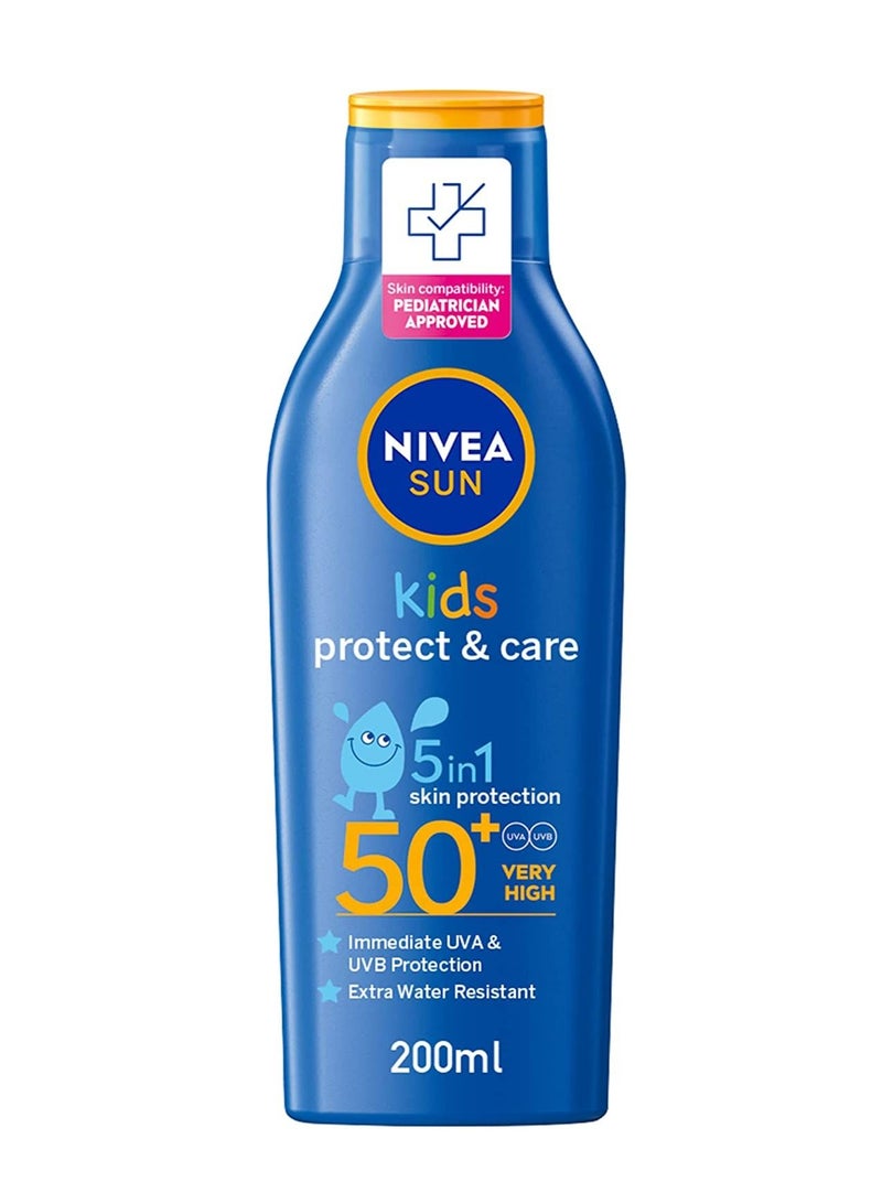 SUN Kids Lotion UVA and UVB Sunscreen Protection Protect and Play Moisturizing SPF 50+ 200ml